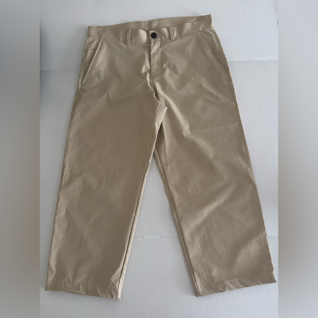 Lululemon Relaxed Cropped Trouser Pants Men 34 Lm5an1s Inseam 24” High Rise